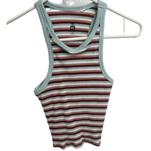 Me to we striped tank